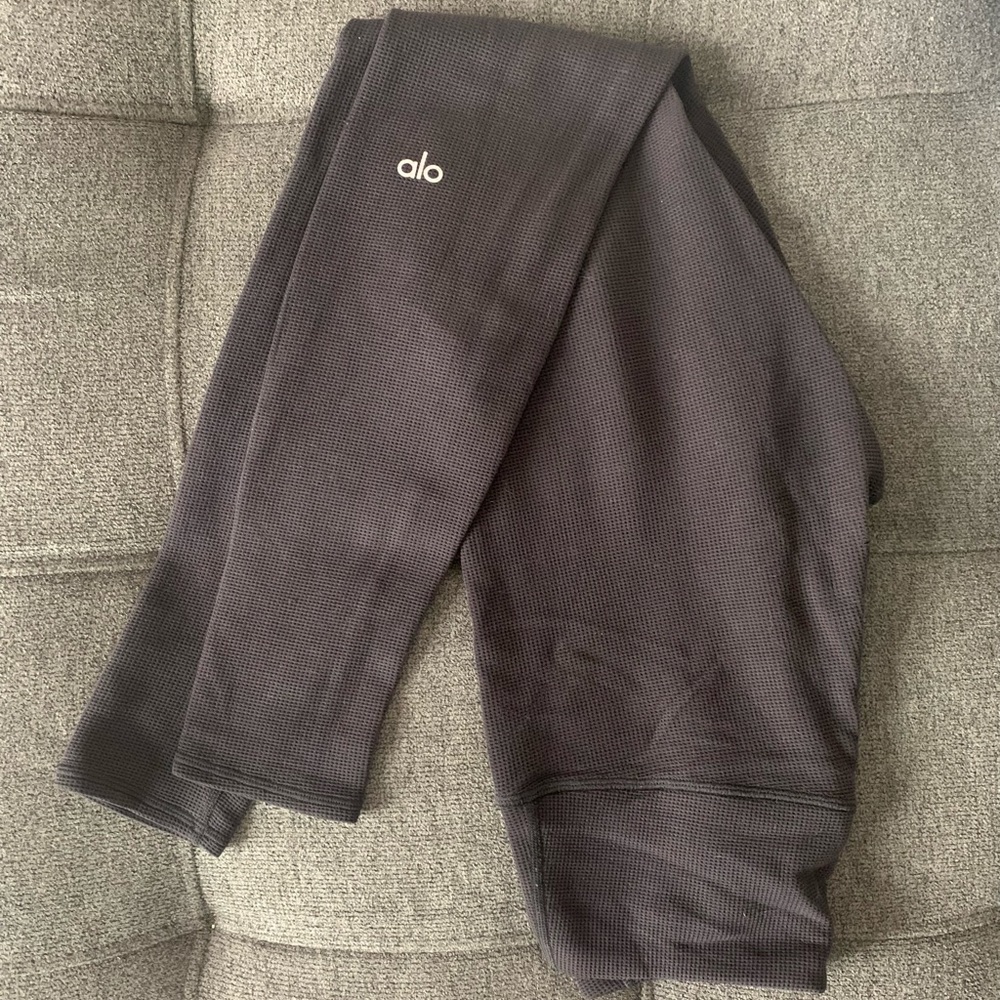 Alo High-Waist Micro Waffle LowKey Legging